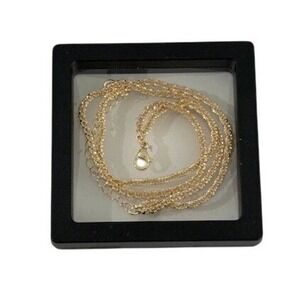 Gold Tone Margarita Double Chain Anklet with Gem NEW